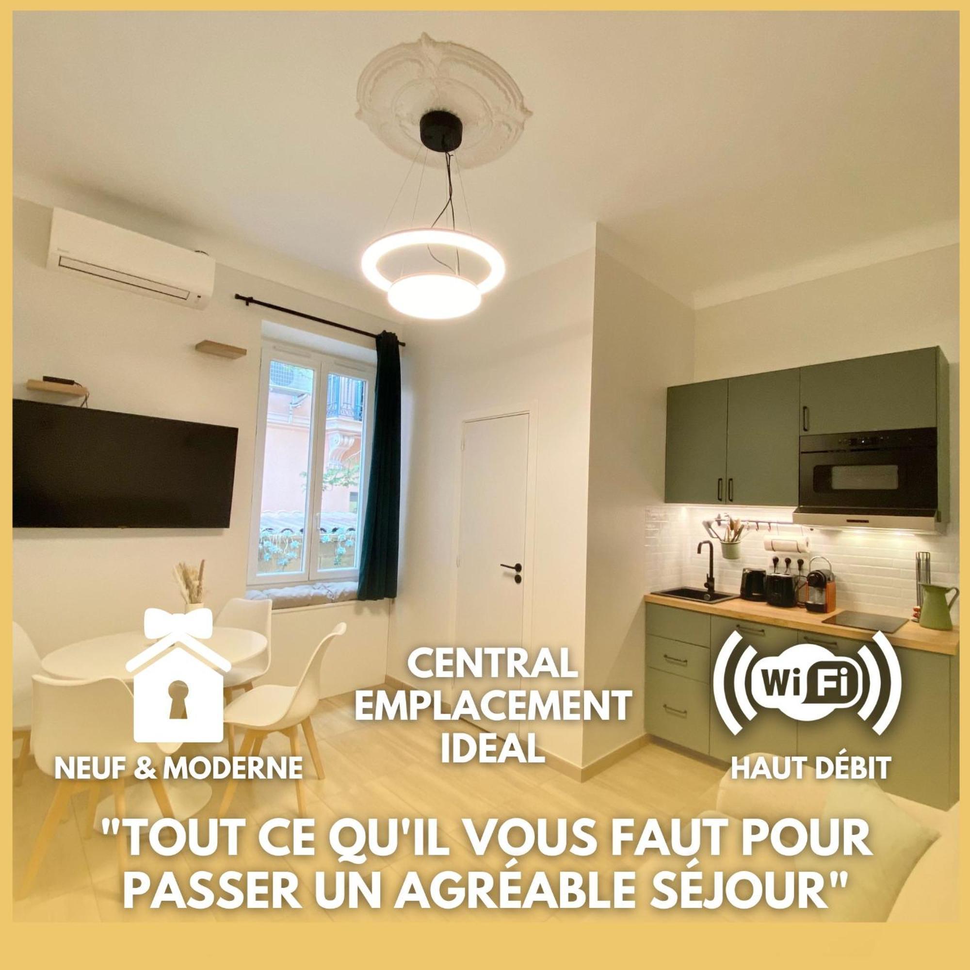 Appartements Neuf - Frontiere De Monaco - Clim - Wifi Cap-d’Ail Exterior foto
